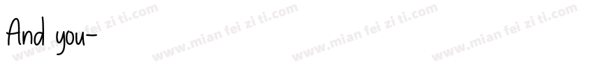 And you字体转换